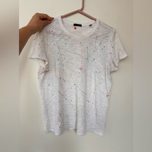 ATM women’s paint splatter t shirt size L